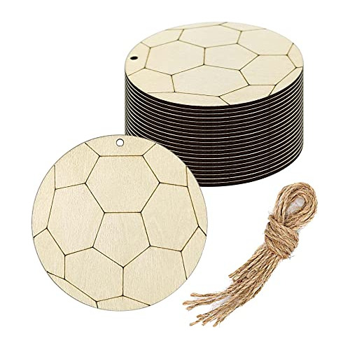 Recortes De Madera Forma De Fútbol, Manualidades, Ador...