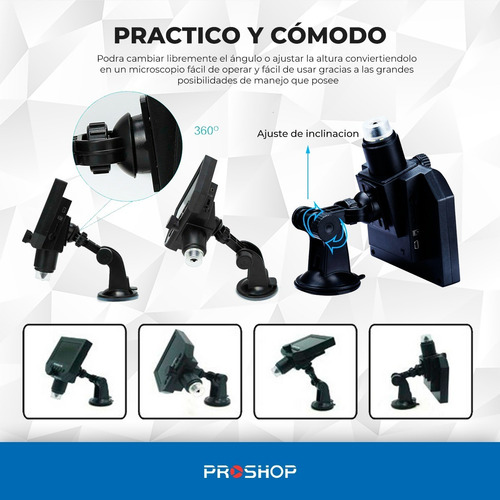 Imagen 8 de 10 de Microscopio Digital 600x Hd Filma Y Fotos Con Pantalla Modelo Nuevo
