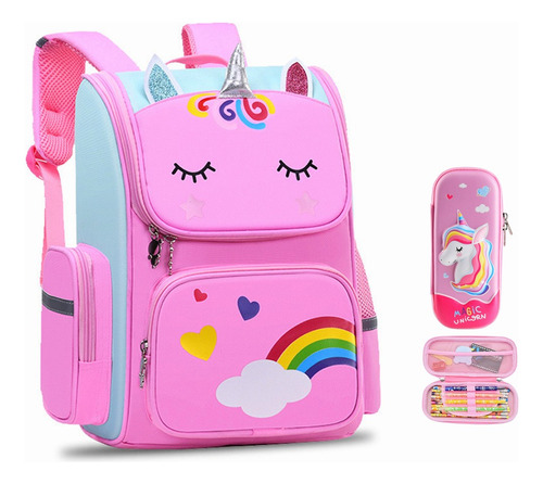 Unicornio Cartoon Space Pack Nuevo Juego De 2 Mochilas Para Niños Preescolares De Primaria