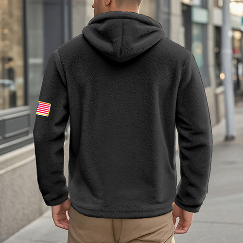 Sudadera Polar Doble Vista Con Cierre Para Hombre