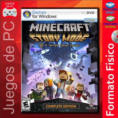 Minecraft Story Mode Complete Edition / Pc Fisico / Español