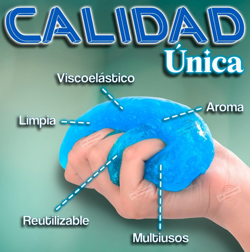 Imagen 3 de 8 de Gel Limpiador Slime Carros Celular Teclado No Grasoso