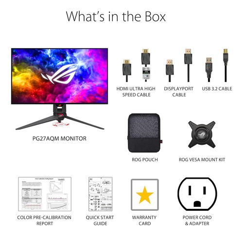 Monitor Asus Rog Swift 271440p Oled Dsc Gaming (pg27aqdm) -