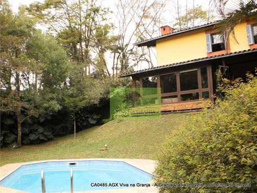 Imagem 14 de 30 de Projeto Aconchegante Que Une A Natureza E O Conforto, Fazendinha, Granja Viana, Ca0485 Agv - Ca0485