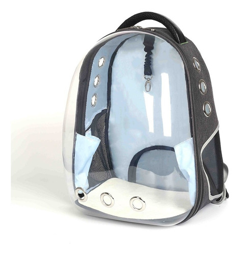 Mochila Pet Visão Panorâmico Astronauta Cachorro Gato Cão Cor Azul Bebé