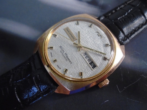 Technos Antigo Slim Master Cal As 1876 Guilhoche Gold Filled