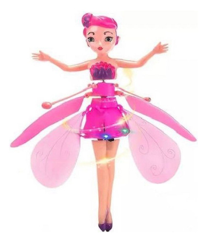 Muñeca Mágica Hada Voladora Recargable Con Sensor