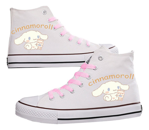 Bonitos Zapatos De Lona Sanrio Kuromi, Zapatos Casuales Para