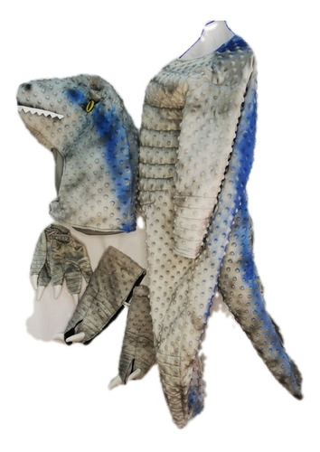 Disfraz Tipo Dinosaurio Blue Talla Mediana (8 A 10 Años) 