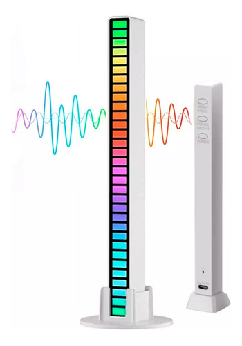 Barra De Luz Led Rítmica Luces De Ambiente Rgb Usb Música