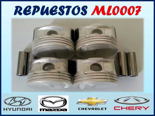 Juego De Pistón (std) Tucson Elantra Y Sportage 2.0 Aro Fino