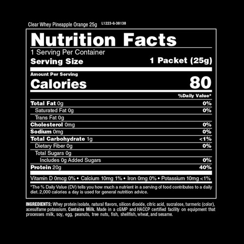 Animal Clear Whey Isolate Tres Servicios Diferente Sabor Sabor Kit