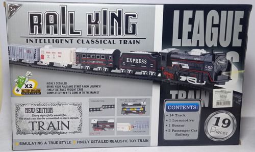 Tren Electrónico Escala Ho 4 Vagones Tren Electrónico