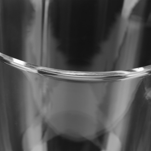 Vaso De Agua Con Asa De Doble Pared, Vidrio Transparente