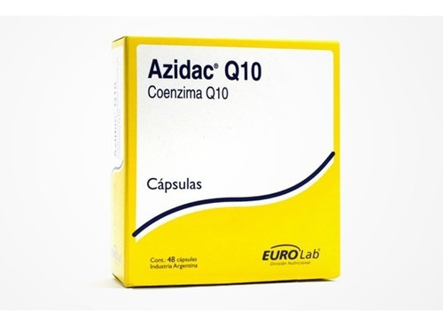 Suplemento en cápsulas Eurolab  Azidac Q10 coenzima q10 en caja 48 un