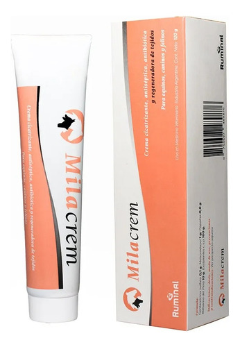 Crema Cicatrizante Para Perros Gatos Milacrem Heridas 120 Gr