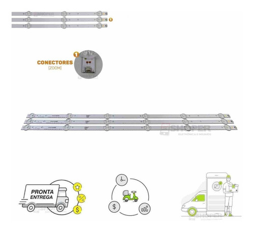 Kit Barras De Led Tv Ph32u20dsg Ph32u20dsgw Ph32u20dg Ph32u2