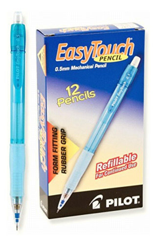 Pilot Easy Touch, Lapicero Retráctil Azul, 0.5 Mm, Doce