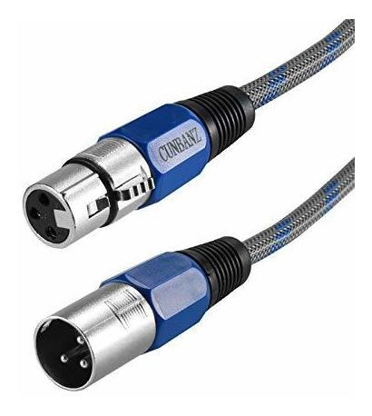 Cable Xlr, Paquete De 2 Cables De Micrófono Xlr De 10 Pies M