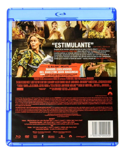 Un Lugar En Silencio Parte 2 / Emily Blunt Blu-ray + Dvd
