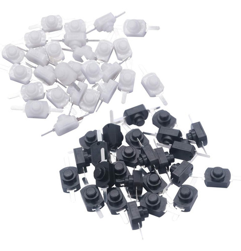 Atbl 50pcs Micro Switch, Interruptor De Luz Del Botón Push Y