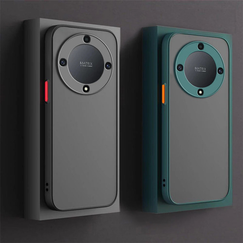 Funda Trasera Mate Con Borde De Silicona Para Honor X9a X9b X9c X8a X8b X7a X7b X7c X6a X6b Camera Protect Fundas