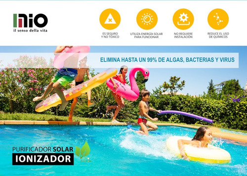 Ionizador Solar Purificador Agua Piletas Mio Basta De Cloro!