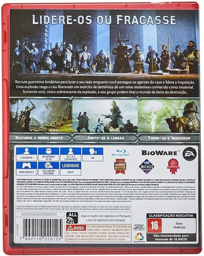 Dragon Age Inquisition - Ps4 - Novo/lacrado