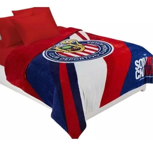 Cobertor Borrega Equipos Futbol Matrimonial Providencia Color Variados Diseño De La Tela Chivas
