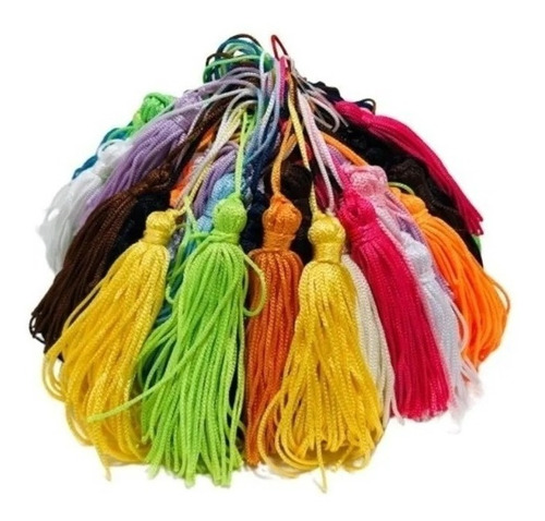 Mix 50 Franja Pingente Tassel Seda Sortidos ! Cor Mix De Cores