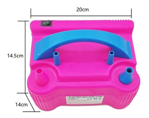 Imagen 3 de 8 de Inflador Eléctrico Para Globos 600w / Envio Express