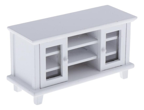 Mueble De Televisor De Desmontable / Miniatura Blanco