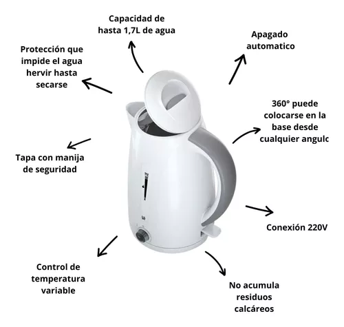 Pava eléctrica Oster® control de temperatura para mate BVSTKT4970W