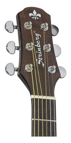 Violão eletroacústica Strinberg Black SA200C para destros tobacco louro indiano