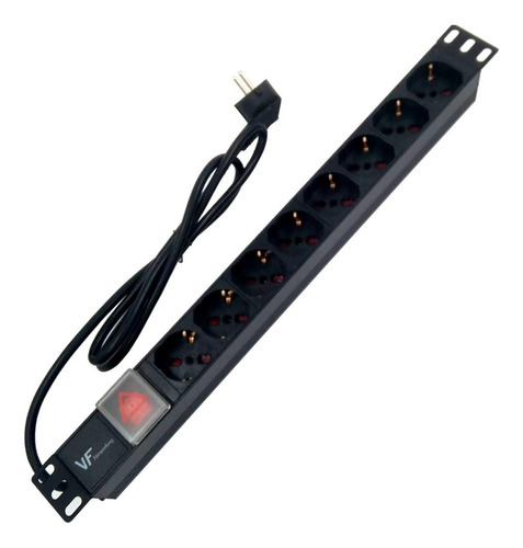 Zapatilla Pdu 8 Tomas Schuko Para Rack - Electrocom -