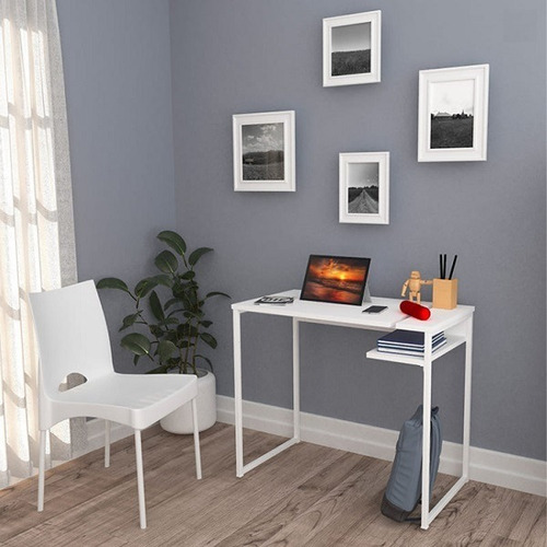 Imagen 4 de 7 de Escritorio Moderno Melamina + Caño