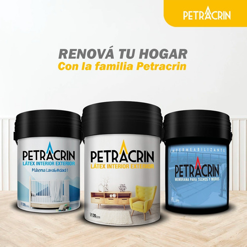 Imagen 6 de 6 de Pintura Latex Interior Exterior 20l Antihongo Petracrin
