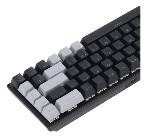 Teclado Mecánico Cableado 60% Rgb Azul 68 Teclas Gaming Para