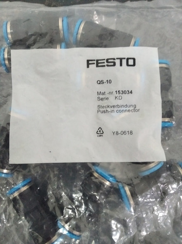 Imagen 1 de 2 de Racor Rápido Festo 153034 Qs-10