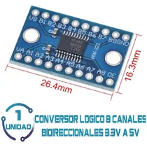 Comprar Conversor Nivel Logico 8 Canales 5v A 3.3v Txs0108 Bidirecci