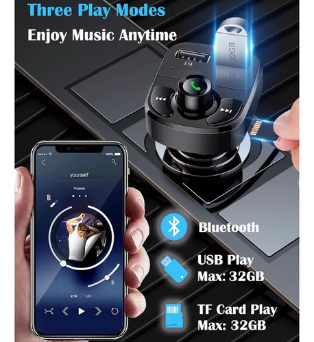 Applicable To Transmisor Radio Fm Bluetooth Mp3 Usb Tf Wam