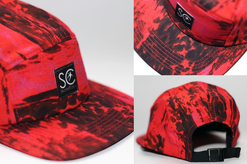 Imagen 2 de 2 de Gorra Five Panel Skatecol - Manchas Rojas