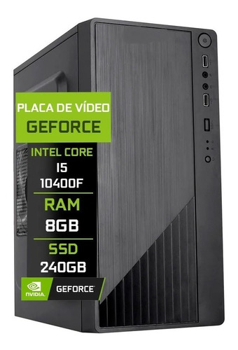 Computador  Intel Core I5 10400f 8gb Ddr4 Ssd 240gb