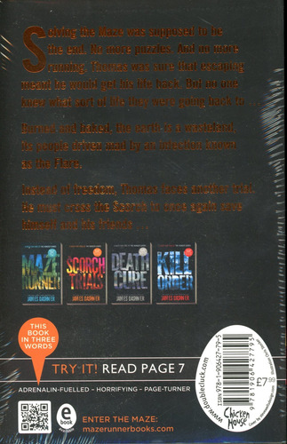 Scorch Trials,the (maze Runner Series N°2) - Dashner James