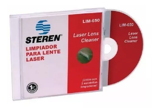 Steren México - LIM-BLU. Limpiador para lente láser de reproductores de  Blu-Ray Disc™ que mantiene limpio y en óptimas condiciones el lector de tu  reproductor. Tus películas siempre se verán bien, además