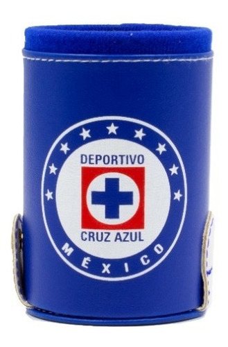 Imagen 4 de 6 de Cubilete Cruz Azul Con Portadados. 5 Dados Grabados