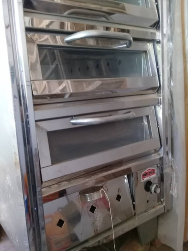Horno Panadero De 5 Bandejas C/visor, En Acero A Gas Nuevo