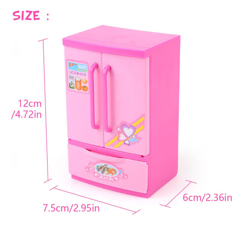 Mini Heladera Juguete Pequeño Heladera Niños Juguete