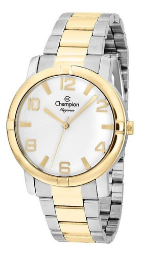 Relógio Feminino Champion Cn25181s Dourado E Prateado