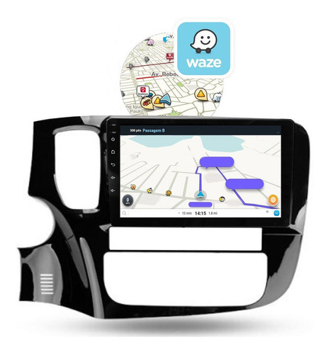 Kit Multimídia Aikon 9p Tv Android Espelha Ios Outlander V6